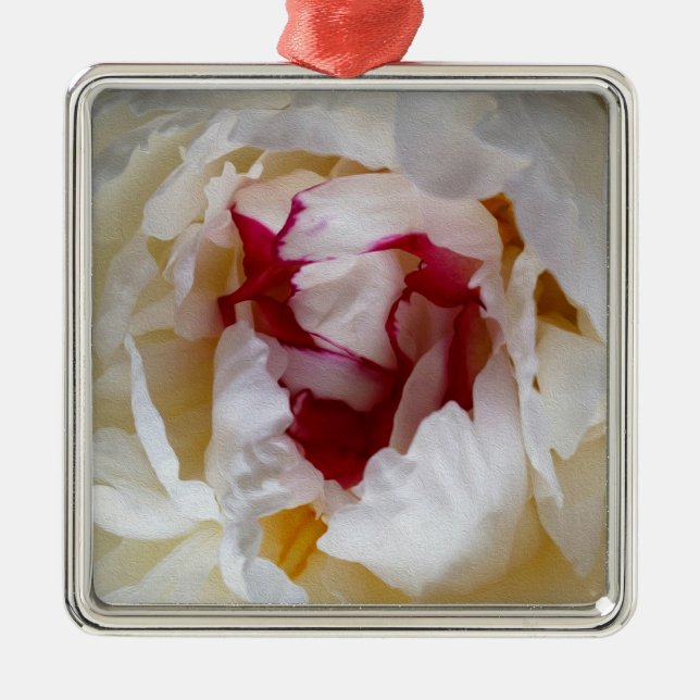 Peony petals metal tree decoration (Front)