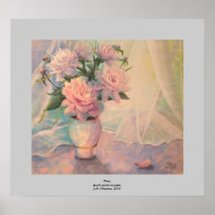 Peony. Poster