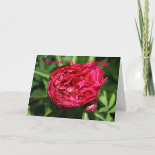 Peony Rose Mothering Sunday Card