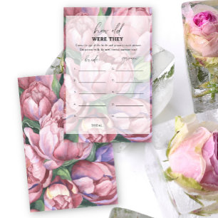Peony roses - How old were they bridal game