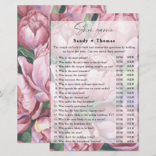 Peony roses - Shoe bridal game