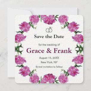 Peony. Save The Date