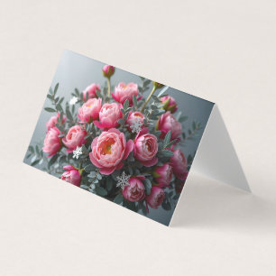 Peony  Snowflake Card