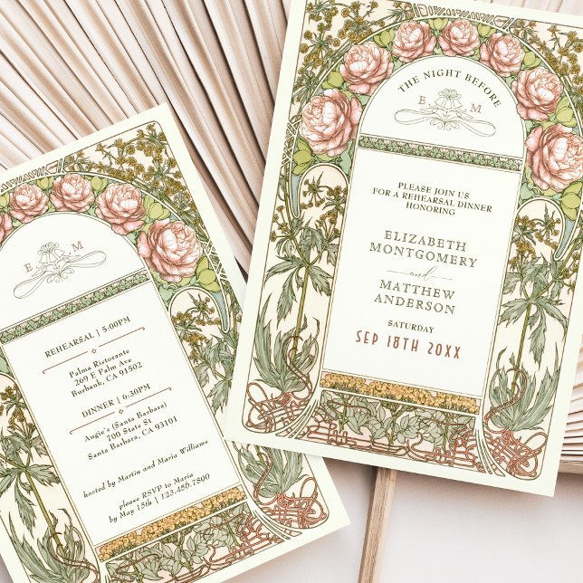 Peony The Night Before Wedding Rehearsal Invitation (Creator Uploaded)