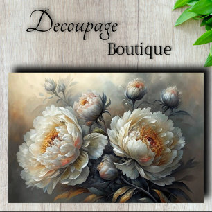 Peony Twilight Decoupage  Tissue Paper
