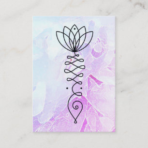 *~* Peony Yoga Massage Reiki Lotus Healer Pastel Business Card