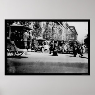 People and Traffic in Berlin, Germany 1913 Poster