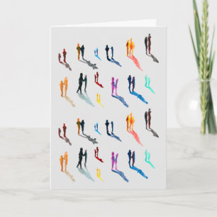 People art watercolor fine art card