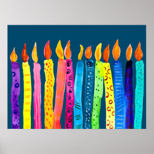 People art watercolor fine art poster