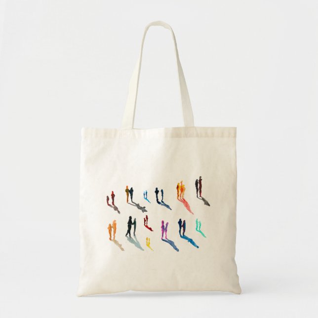 People art watercolor fine art tote bag (Front)