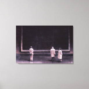 People at an Exhibition 1990 Canvas Print
