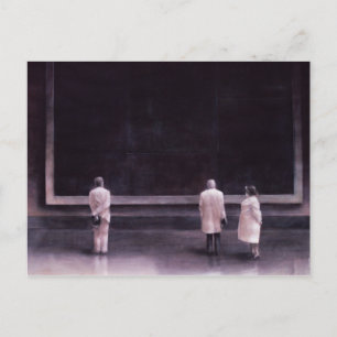 People at an Exhibition 1990 Postcard