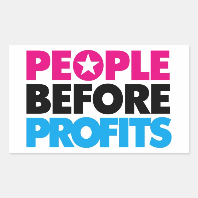 People Before Profits Sticker (Front)