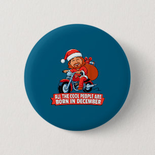People Born December Jesus Christmas Christian 6 Cm Round Badge
