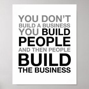 People Build The Business Poster