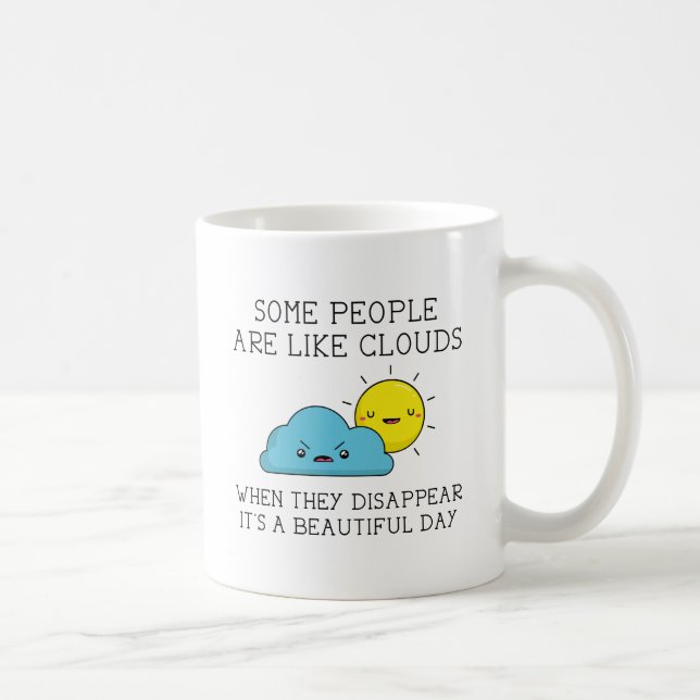 People Clouds Coffee Mug (Right)