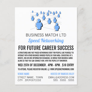 People Connect, Speed Networking Event Advertising Flyer