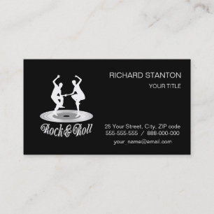 People dancing Rock and roll Business Card