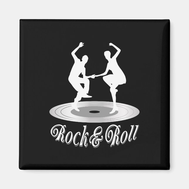 People dancing Rock and roll Magnet (Front)