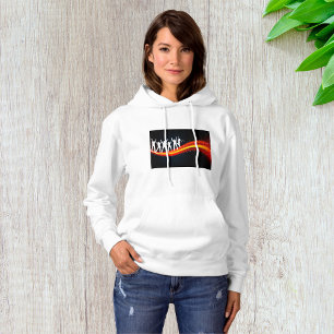 People Dancing Silhouettes Womens Hoodie