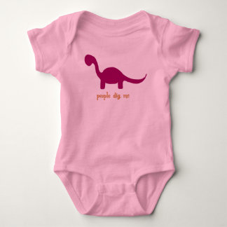 People Dig Me-Pink Baby Bodysuit