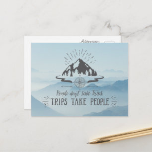 People Don’t Take Trips Postcard