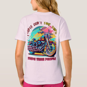 People Don't Take Trips: Vintage Retro Style Bike T-Shirt