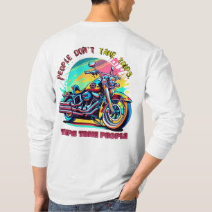 People Don't Take Trips: Vintage Retro Style Bike  T-Shirt