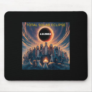 People Eclipse Gles Total Solar Eclipse 2024  Mouse Mat