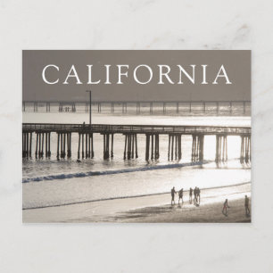 People Enoying Avila Beach Postcard