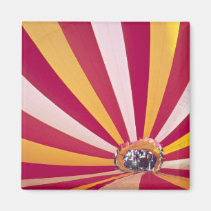 People filling a hot air balloon, Fort Collins, Magnet