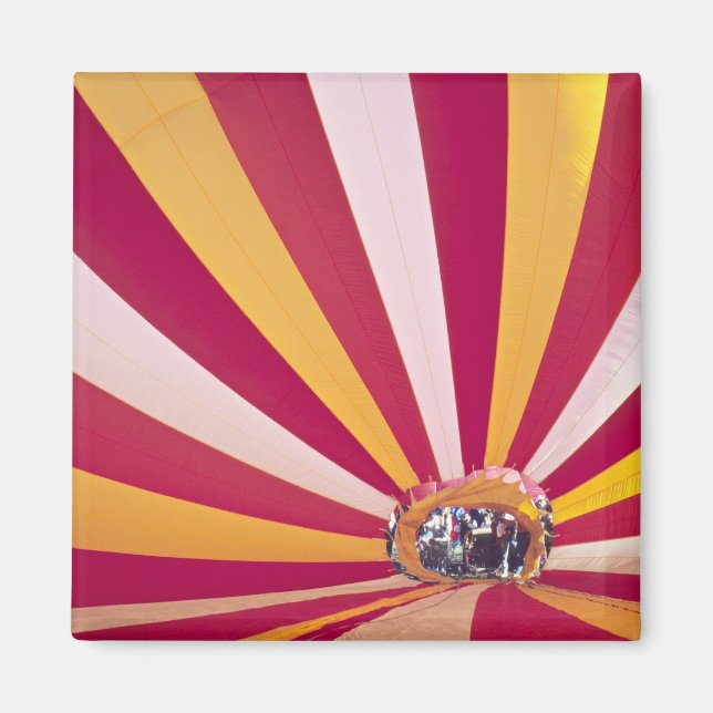 People filling a hot air balloon, Fort Collins, Magnet (Front)