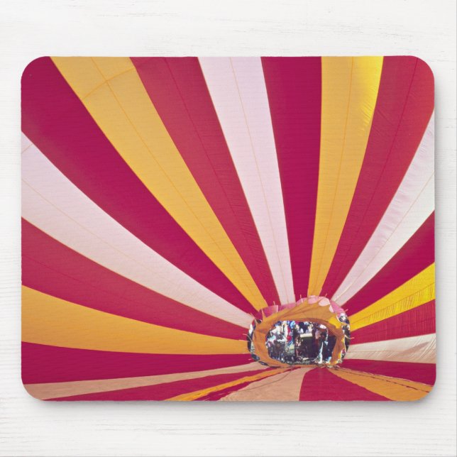 People filling a hot air balloon, Fort Collins, Mouse Mat (Front)