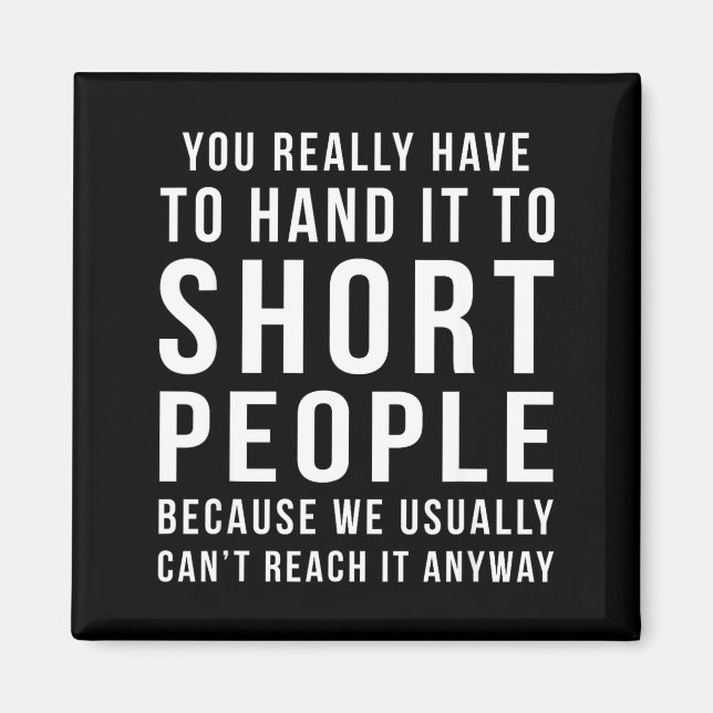People Hand It Short Gift Magnet (Front)