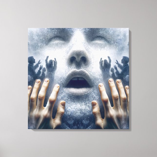 People In Distress Canvas Print (Front)