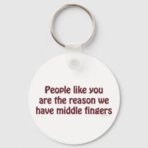 People Like You Fingers Keychain