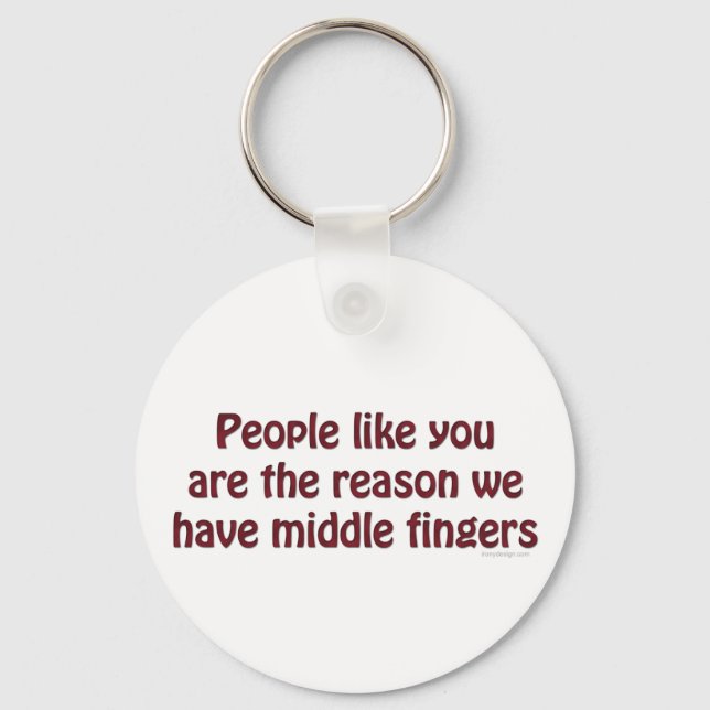 People Like You Fingers Keychain (Front)