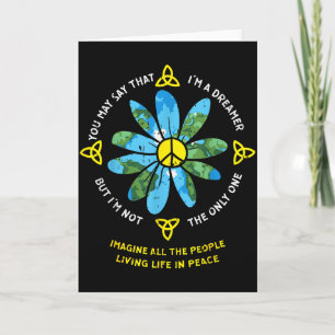 People Living Life In Peace Vintage 80s Hipe Men W Card