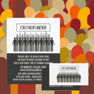 People Logo, Crowdfunder, Crowdfunding Flyer