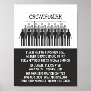People Logo, Crowdfunder, Crowdfunding Poster