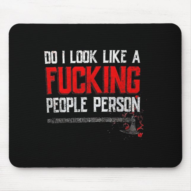 People Look Like Viking Mouse Mat (Front)