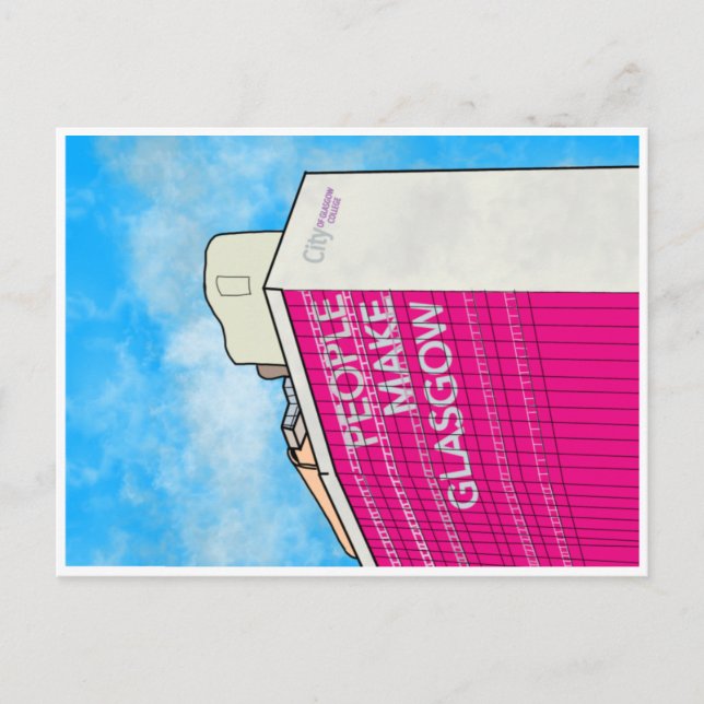 People make Glasgow postcard (Front)