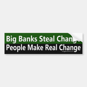 People Make Real Change Bumper Sticker