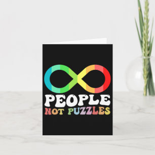 People Not Puzzles Autism Awareness Neurodiversity Card