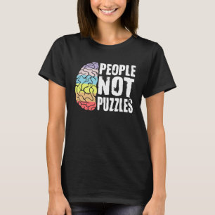 People Not Puzzles Autism Awareness Neurodiversity T-Shirt