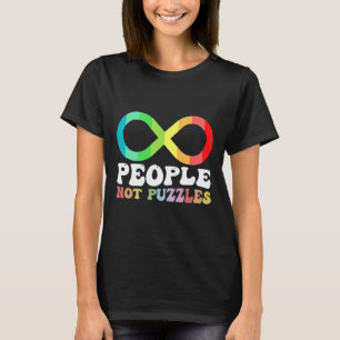 People Not Puzzles Autism Awareness Neurodiversity T-Shirt