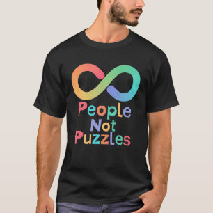 People Not Puzzles Autism Awareness Neurodiversity T-Shirt