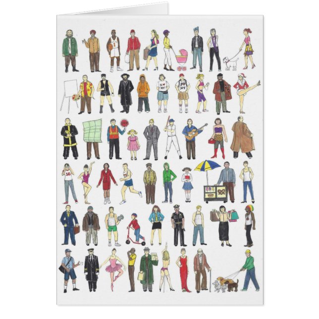 People NYC New York City Humans Neighbourhood Art (Front)