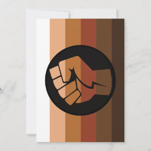 People of Colour (POC) Pride and Fist Holiday Card