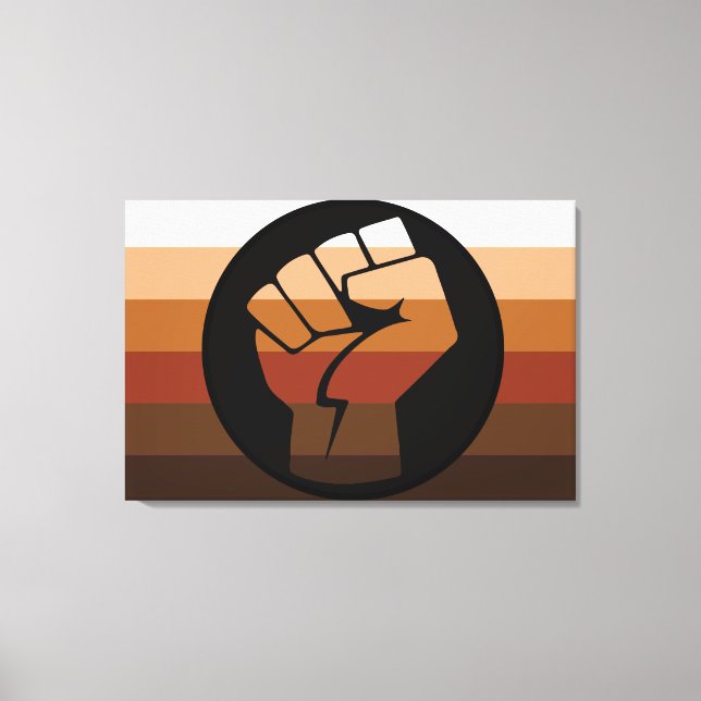 People of Colour (POC) Pride Canvas Print (Front)